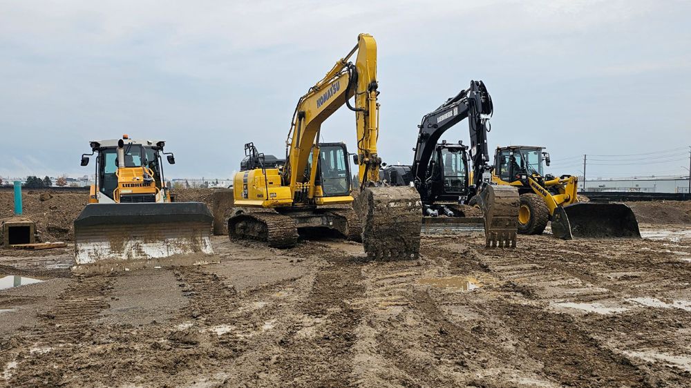 Komatsu construction equipment fleet for hire and sale in Uganda
