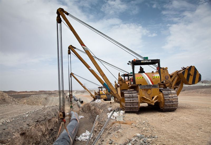 Pipeline laying equipment for oil and gas project in East Africa